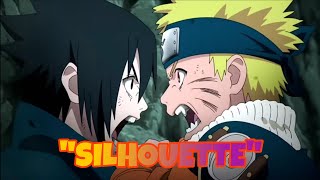 NARUTO AND SASUKE  Silhouette  Naruto Shippuden Opening 16 AI Cover [upl. by Noonan988]