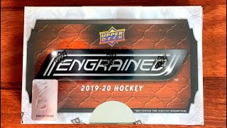 1920 Upper Deck Engrained Hockey Hobby Box Break  4 Hits [upl. by Ennagem871]