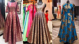 Beautiful Brocade Indian dresses designs ideas [upl. by Cope]