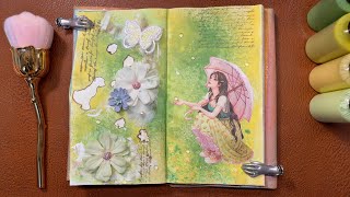 바이올런트 정크 다꾸 asmrㅣjunk journalㅣscrapbookingㅣ紙コラージュㅣ手账 [upl. by Behlau]