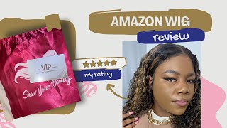 Amazon Wig ReviewUnboxing  Install [upl. by Sedda]