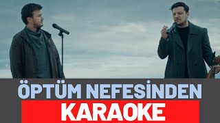 Mustafa Ceceli amp Ekin Uzunlar  Öptüm Nefesinden KARAOKE [upl. by Tihom]