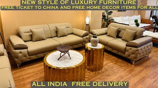 Top Quality Luxury Imported amp Indian Furniture Home Decor items  All India Free Delivery Sofa Bed [upl. by Pish]