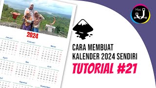 Belajar Inkscape Cara Membuat Kalender 2024 Sendiri Dengan Mudah [upl. by Sprage179]