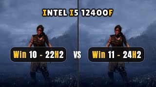 Windows 10 22H2 vs Windows 11 24H2  i5 12400F  Any Performance Gain For Intel [upl. by Bethesda]