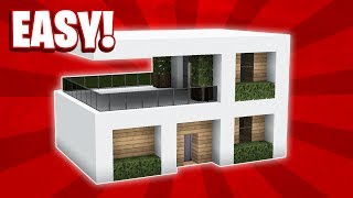 Minecraft  How To Build a Small Modern House Tutorial 11 [upl. by Drawyah]