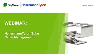 HellermannTyton Solar Cable Management [upl. by Samson]