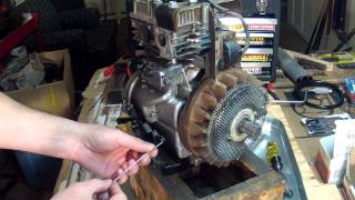 Briggs and Stratton 5HP  Carburetor Linkage Setup  130212 [upl. by Crispas743]