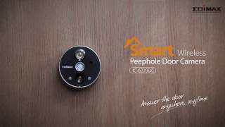 Installation of Edimax IC6220DC Wireless Peephole Camera [upl. by Debora78]