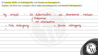 In humans males are heterogametic and females are homogametic Exp [upl. by Kwasi]