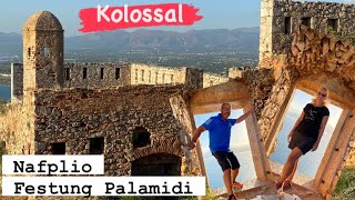 Nafplio Peloponnes  die schönste und größte venezianische Festung Palamidi in Griechenland [upl. by Elletsyrc]