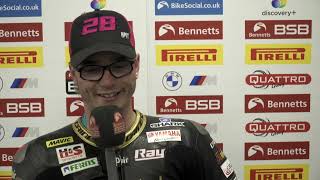 2022 Bennetts BSB RD10  Donington Park  Race 3 press conference [upl. by Ingelbert]