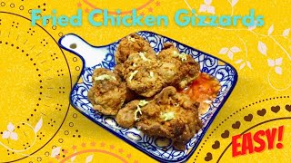 How to Cook Fried Chicken Gizzards  Easy Recipe [upl. by Eelirem]