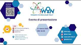 Women In Nuclear Italy  Evento di presentazione [upl. by Koval]