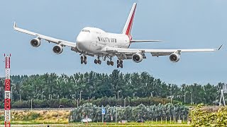 PLANES BATTLING STRONG WINDS LANDING at AMS  Amsterdam Schiphol Airport Plane Spotting AMSEHAM [upl. by Kizzie97]