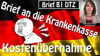 Brief B1 Krankenkasse Kostenübernahme Gesundheitskurs [upl. by Eimmas]