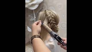 COMO HACER UN PEINADO RECOGIDO ELEGANTE CON TRENZA PARA BODAS O DE NOCHE FACIL Y RAPIDO [upl. by Gant22]