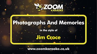 Jim Croce  Photographs And Memories  Karaoke Version from Zoom Karaoke [upl. by Yrrehc36]