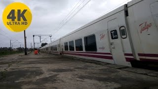 4K Spanish Talgo Train on Indian Railways  Mumbai  Delhi Trials in 4K UHD [upl. by Hands]