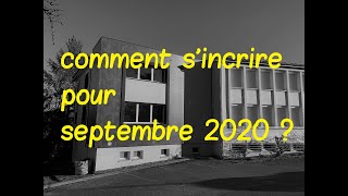 INSCRIPTIONS LYCEE JEAN MONNET RENTREE 2020 [upl. by Hluchy]