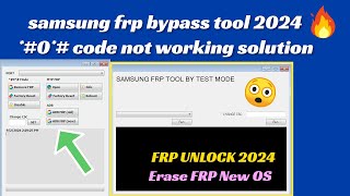 SAMSUNG FRP ENABLE ADB TOOL V15  SAMSUNG FRP BYPASS 2024  ADB EDL MTP MODE  Erase FRP New OS [upl. by Franckot666]