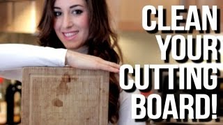 How to Clean Your Cutting Board Easy Kitchen Cleaning Ideas That Save Time Clean My Space [upl. by Gnuoy]