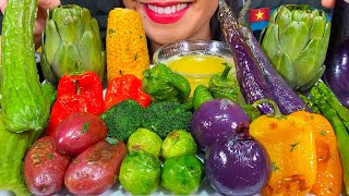 ASMR ROASTED VEGGIE PLATTER MAKAN SAYURAN PANGGANG भुनी हुए सब्जियां MUKBANG MASSIVE Eating Sounds [upl. by Airad]