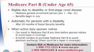 Part 1 Using TRICARE and Medicare [upl. by Alis]