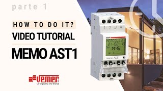 MEMO AST1 parte 1 come impostare i parametri dellinterruttore crepuscolare astronomico [upl. by Noreik]