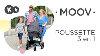 Poussette 3 en 1 MOOV Kinderkraft  jusqu’à 22 kg  avec siègeauto [upl. by Selegna]