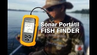 Sonar Portátil Fish Finder  Funcionamento Aprovado pela Martinelli Pesca amp Náutica [upl. by Jdavie127]