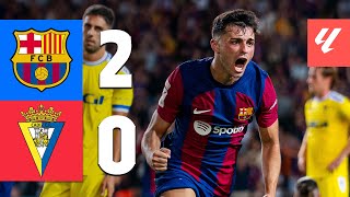 BARÇA 20 CADIZ  LALIGA 202324 MD2 [upl. by Edecrem237]