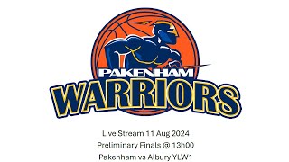 Pakenham vs Albury YLW1  11 August 2024 Preliminary Finals 13h00 [upl. by Sair]