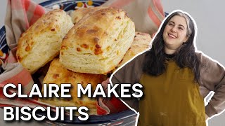 Delicious Homemade Cheddar Biscuits with Claire Saffitz  Dessert Person [upl. by Patricia]