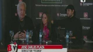 Ana Belén y Fran Perea presentan Fedra en Zaragoza [upl. by Assilrac187]