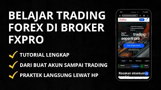 Cara Trading Forex Di Broker FxPro Untuk Pemula [upl. by Fryd]