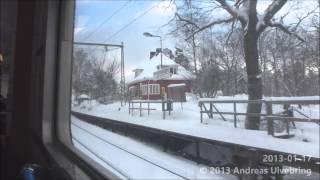 Saltsjöbanan C10C11 Train ride SlussenSaltsjöbaden  The Accident footage [upl. by Ethelstan950]