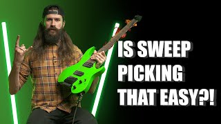 Learn Sweep Picking in 5 MINUTES [upl. by Rehptosirhc]