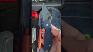 Spyderco Para 3 in SPY27 spyderco edc pocketknives fyp [upl. by Gerson]