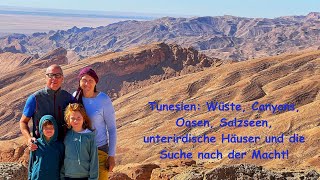 Tunesien  Wüste Canyons Oasen Salzseen unterirdische Häuser und die Suche nach der Macht [upl. by Ira]