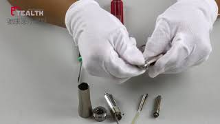 how to repair fiber optic 201 implant contra angle dental handpiece [upl. by Tecla]