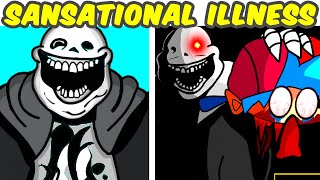 FNF VS Sansational Illness VS SansEXE Undertale FNF MODCreepypasta  Friday Night Funkin [upl. by Norman]