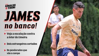 James no banco contra a Inter de Limeira [upl. by Gustin]