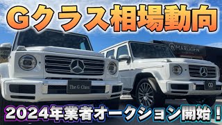 【Gクラス相場動向】 2024年業者オークションスタート！G400dG350dG63AMG [upl. by Adnerb]