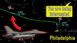 Piper PA32 VIOLATES PRESIDENTIAL TFR near Philadelphia [upl. by Doomham697]