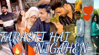 Tarasti hai nigahen meri tik tok🔥 viral trends today by mx takatak videos🔥 [upl. by Odlonra]