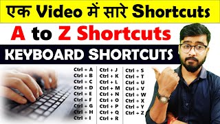 Keyboard a to z shortcut keys  keyboard shortcuts a to z  Keyboard Shortcuts [upl. by Yetti]