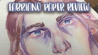 Fabriano Studio Watercolor Hot Press Paper Review [upl. by Lehctim764]