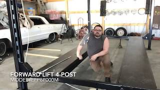 Install 4 post car lift [upl. by Iderf354]