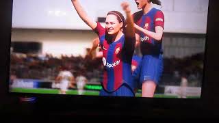 FC Barcelona Femeni vs Real Madrid Femenino CF in EAFC24 on 122523 [upl. by Hilary]